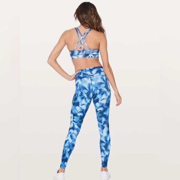 Lululemon 4 Wunder Under Hi-Rise Tight Blush Blossom Alpine White Midnight Navy - Picture 7 of 12